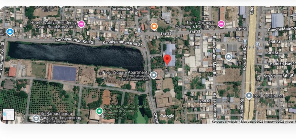 Cleantech Location Satellite Map Chennai